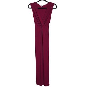 Cutout Twist Front Dress, Sexy Burgundy Red, XS, Charlotte Russe